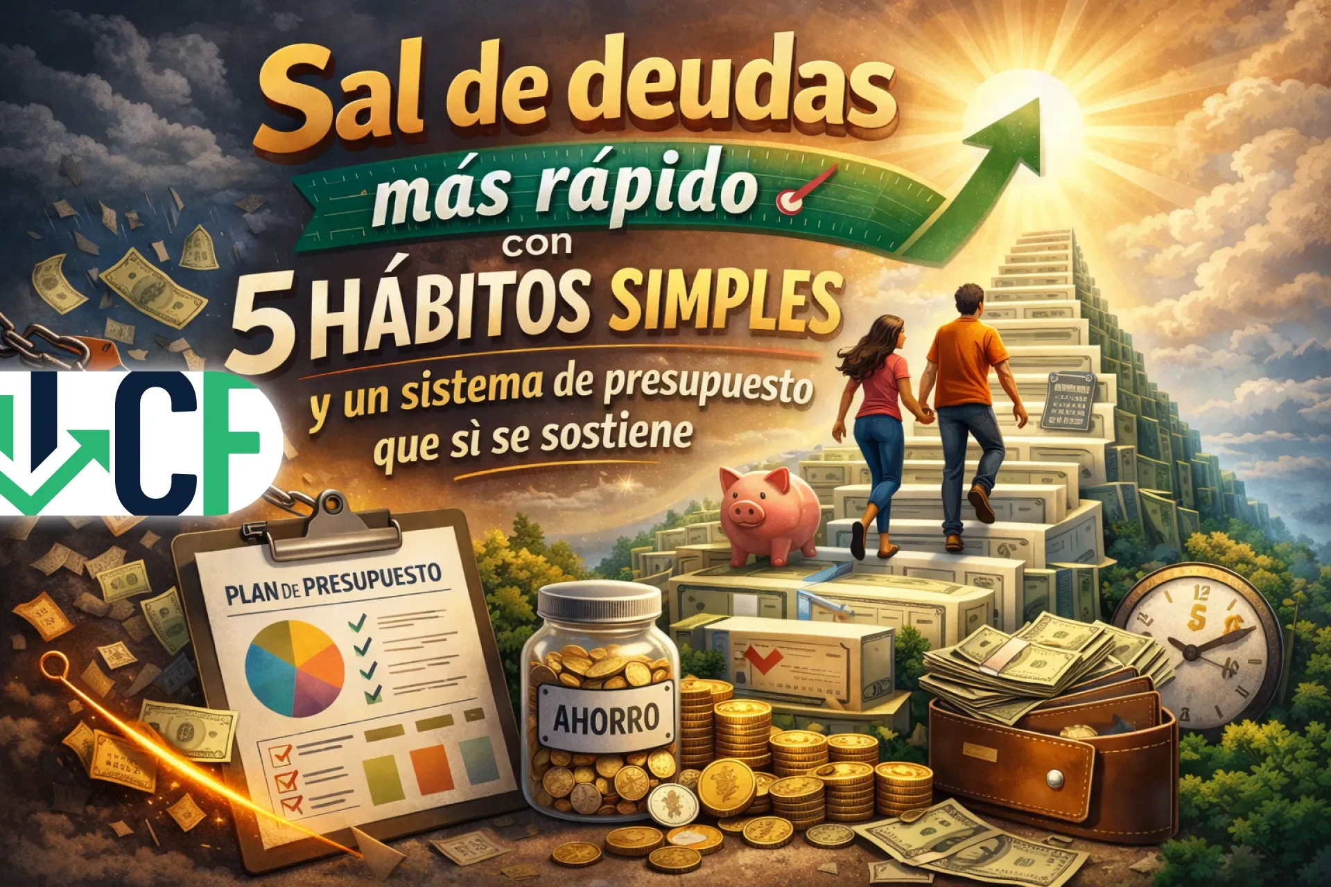 Sal de deudas más rápido con 5 hábitos simples y un sistema de presupuesto que sí se sostiene