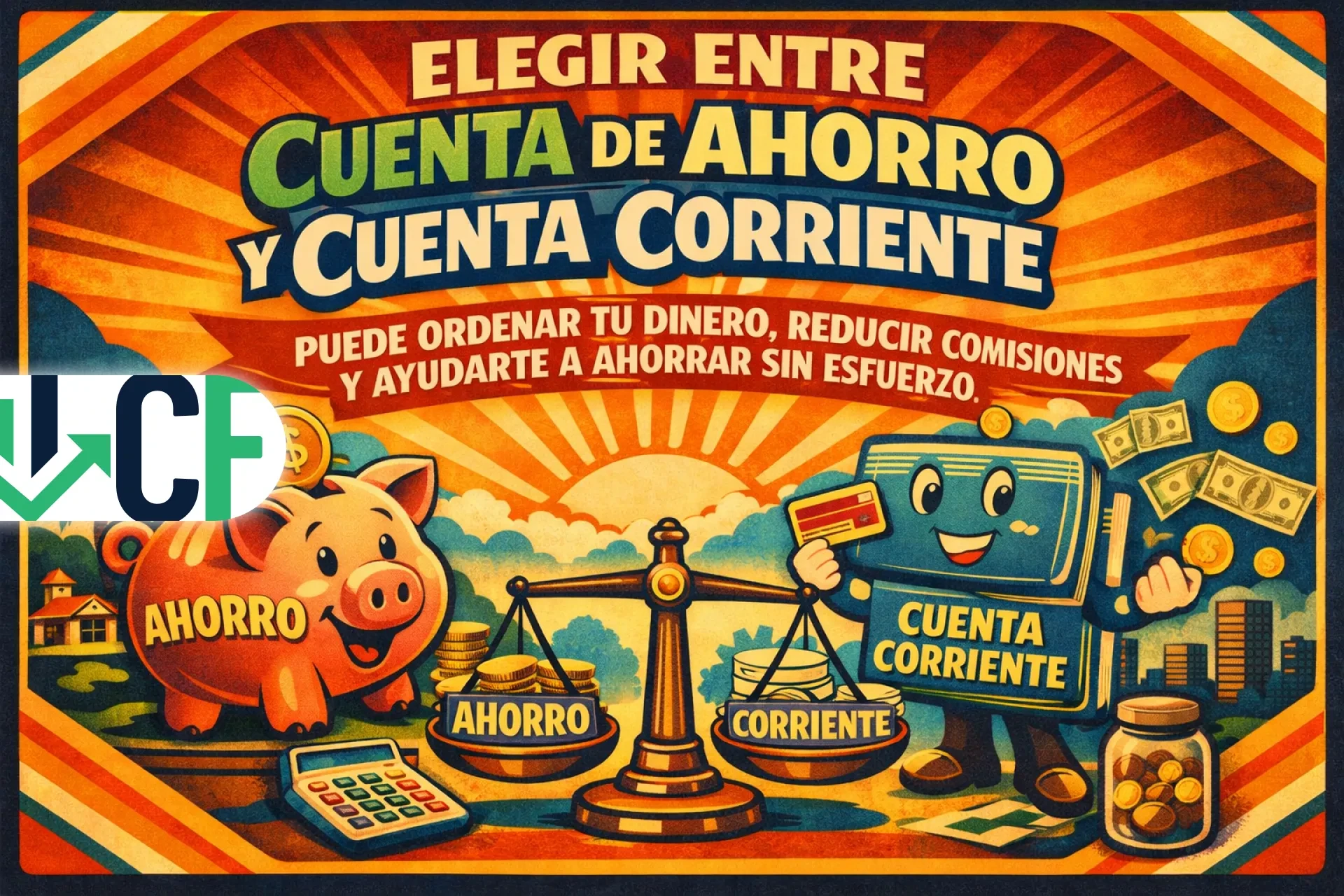 Elegir entre cuenta de ahorro y cuenta corriente puede ordenar tu dinero, reducir comisiones y ayudarte a ahorrar sin esfuerzo