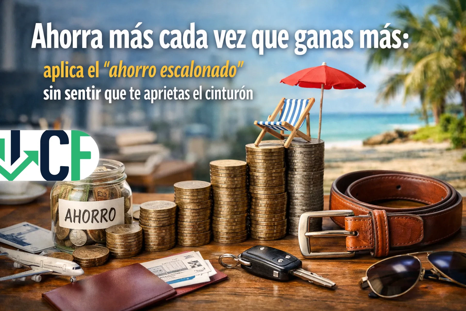 Ahorra más cada vez que ganas más: aplica el “ahorro escalonado” sin sentir que te aprietas el cinturón