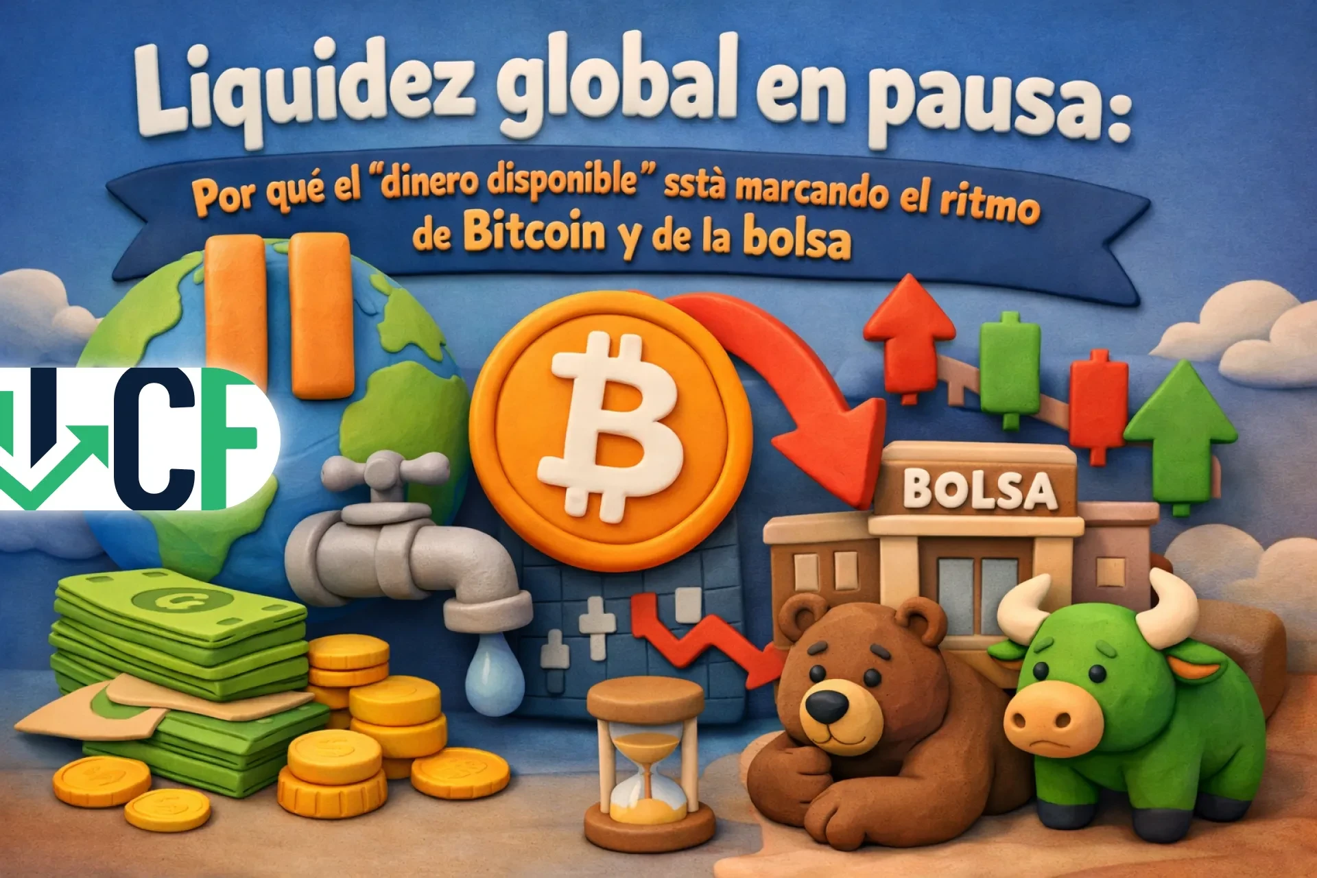 Liquidez global en pausa: por qué el “dinero disponible” está marcando el ritmo de Bitcoin y de la bolsa