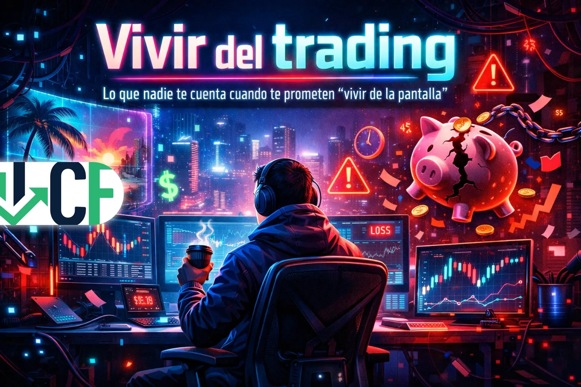 Vivir del trading: lo que nadie te cuenta cuando te prometen “vivir de la pantalla”